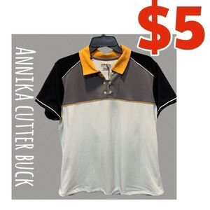 $5 ADD ON ITEM NWT Annika cutter buck tab button Polo xL